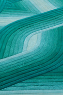 Tapis bleu en laine - Flow Aqua - 6 - Toulemonde Bochart