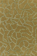 Tapis vert en laine et viscose - Fossiles Olive  - 1 - Toulemonde Bochart