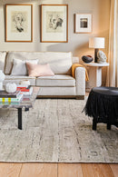 Tapis beige en soie recyclée - Glyphe Or  - 2 - Toulemonde Bochart