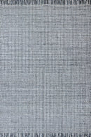 Tapis bleu en laine et viscose - Oslo Acier  - 1 - Toulemonde Bochart