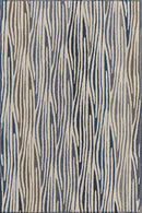 Tapis bleu en PET recyclé - Petra Nuit  - 1 - Toulemonde Bochart