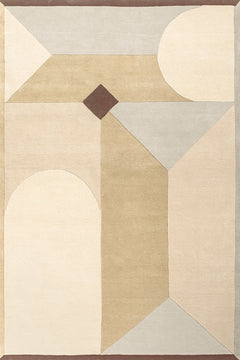Tapis beige en laine - Piazza Beige  - 1 - Toulemonde Bochart