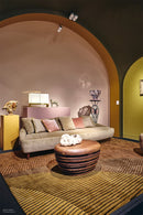 Tapis brun en laine - Ammonite Ocre - 4 - Toulemonde Bochart