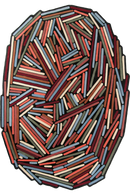 Tapis multicolore hiver en laine - Brindilles Hiver - 1 - Toulemonde Bochart