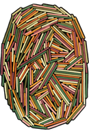 Tapis multicolore printemps en laine - Brindilles Printemps - 1 - Toulemonde Bochart