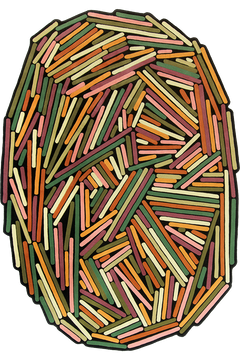 Tapis multicolore printemps en laine - Brindilles Printemps - 1 - Toulemonde Bochart
