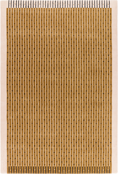 Tapis brun en laine - Exclamation Tabac  - 1 - Toulemonde Bochart