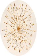 Tapis beige ocre en laine viscose - Paint Oval Ocre - 1 - Toulemonde Bochart