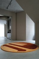 Tapis brun en laine - Nucleus Noisette - 4 - Toulemonde Bochart