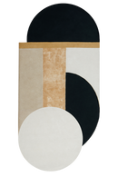Tapis noir en laine tencel - Bijoux Noir - 1 - Toulemonde Bochart