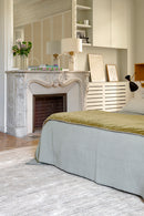 Tapis bleu en laine et fibre de bambou - Dotty Azur  - 2 - Toulemonde Bochart