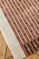 Tapis rose en laine - Exclamation Bois de rose  - 4 - Toulemonde Bochart