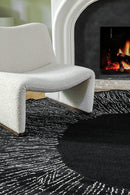 Tapis noir 100% laine - Eye Flower Noir  - 6 - Toulemonde Bochart