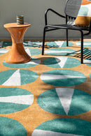 Tapis brun en PET recyclé - Gouache Outdoor Terre  - 2 - Toulemonde Bochart