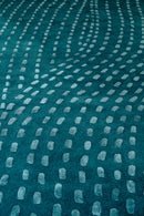 Tapis vert en laine tencel - Kantha Émeraude  - 4 - Toulemonde Bochart