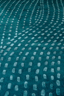 Tapis vert en laine tencel - Kantha Émeraude  - 4 - Toulemonde Bochart