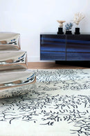 Tapis noir et blanc en laine - Nature Negatif  - 2 - Toulemonde Bochart