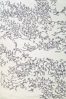 Tapis noir et blanc en laine - Nature Negatif  - 1 - Toulemonde Bochart