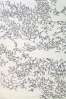 Tapis noir et blanc en laine - Nature Negatif  - 1 - Toulemonde Bochart