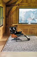 Tapis noir en laine polyester - Serac Noir Blanc - 2 - Toulemonde Bochart