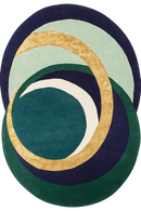 Tapis vert en laine et viscose - Alliances Forêt  - 1 - Toulemonde Bochart