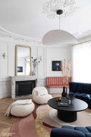 Tapis rose en laine et viscose - Alliances Poudre  - 2 - Toulemonde Bochart