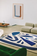 Tapis bleu en laine - Alpha Bleu - 2 - Toulemonde Bochart