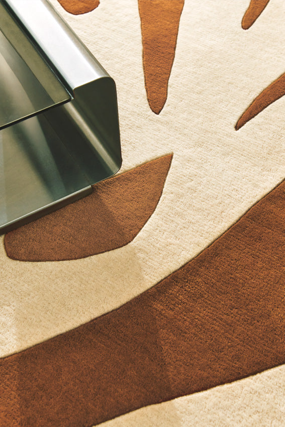 Alpha04 Rug Alpha: terracotta wool rug - hand-tufted
