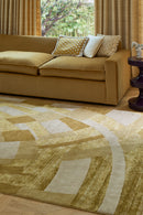 Tapis brun en laine et soie végétale - Byzance Or - 2 - Toulemonde Bochart
