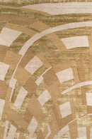 Tapis brun en laine et soie végétale - Byzance Or - 1 - Toulemonde Bochart