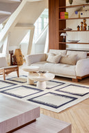 Tapis bleu 100% golden jute - Ciutadella Bleu - 2 - Toulemonde Bochart