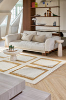 Tapis ocre 100% golden jute - Ciutadella Gold - 2 - Toulemonde Bochart