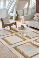 Tapis ocre 100% golden jute - Ciutadella Gold - 3 - Toulemonde Bochart
