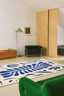 Tapis bleu en laine - Corail Bleu - 5 - Toulemonde Bochart