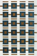 Tapis bleu en laine - Elena Bleu Vert - 1 - Toulemonde Bochart