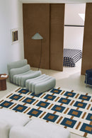 Tapis bleu en laine - Elena Bleu Vert - 2 - Toulemonde Bochart