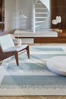 Tapis bleu 100% golden jute - Figueras Aqua - 2 - Toulemonde Bochart