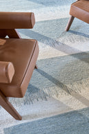 Tapis bleu 100% golden jute - Figueras Aqua - 5 - Toulemonde Bochart