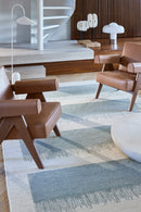 Tapis bleu 100% golden jute - Figueras Aqua - 3 - Toulemonde Bochart