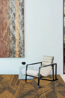 Tapis jaune en laine - Intreccio Safran  - 3 - Toulemonde Bochart