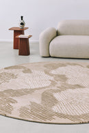 Tapis beige en laine - Paysage Rond Naturel - 2 - Toulemonde Bochart