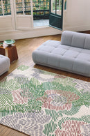 Tapis multicolore en laine - Paysage Printemps - 2 - Toulemonde Bochart