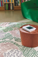 Tapis multicolore en laine - Paysage Rond Printemps - 3 - Toulemonde Bochart