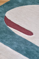 Tapis bleu en laine - Pygmée Glacier - 5 - Toulemonde Bochart