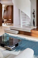 Tapis bleu 100% golden jute - Saona Bleu - 2 - Toulemonde Bochart