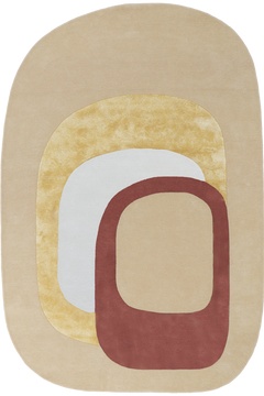 Tapis beige en laine et soie végétale - Spirit Beige - 1 - Toulemonde Bochart