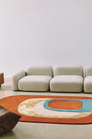 Tapis brun en laine et soie végétale - Spirit Orange - 2 - Toulemonde Bochart