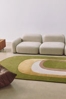 Tapis vert en laine et soie végétale - Spirit Printemps - 4 - Toulemonde Bochart