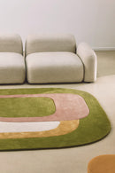 Tapis vert en laine et soie végétale - Spirit Printemps - 2 - Toulemonde Bochart