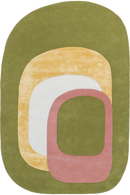 Tapis vert en laine et soie végétale - Spirit Printemps - 1 - Toulemonde Bochart